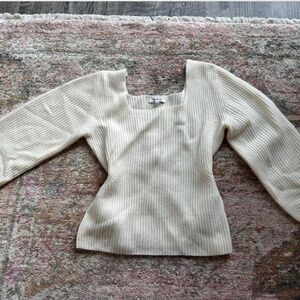 Madewell Wool Blend Square-neck Sweater